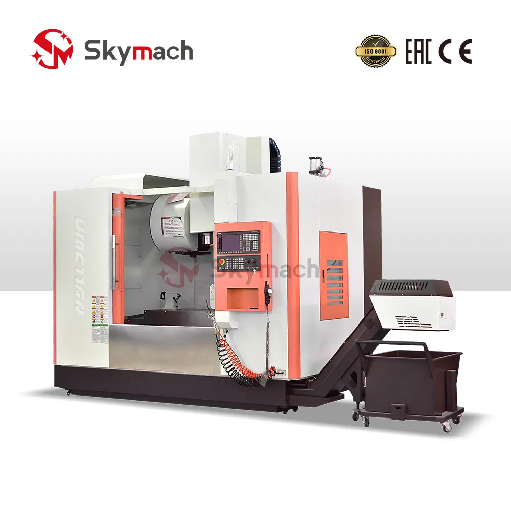 Vmc1160h Centro de Usinagem Vertical CNC de Alta Velocidade com Spindle de Motor Integrado, Rolamentos Híbridos de Cerâmica para Processamento de Metais Não Ferrosos