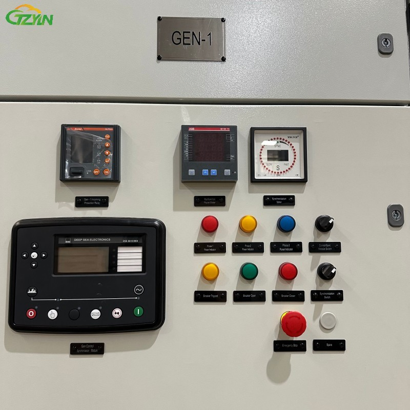 Conjunto Completo de Painel Elétrico Modular Integrado em Aço para Geradores de Backup