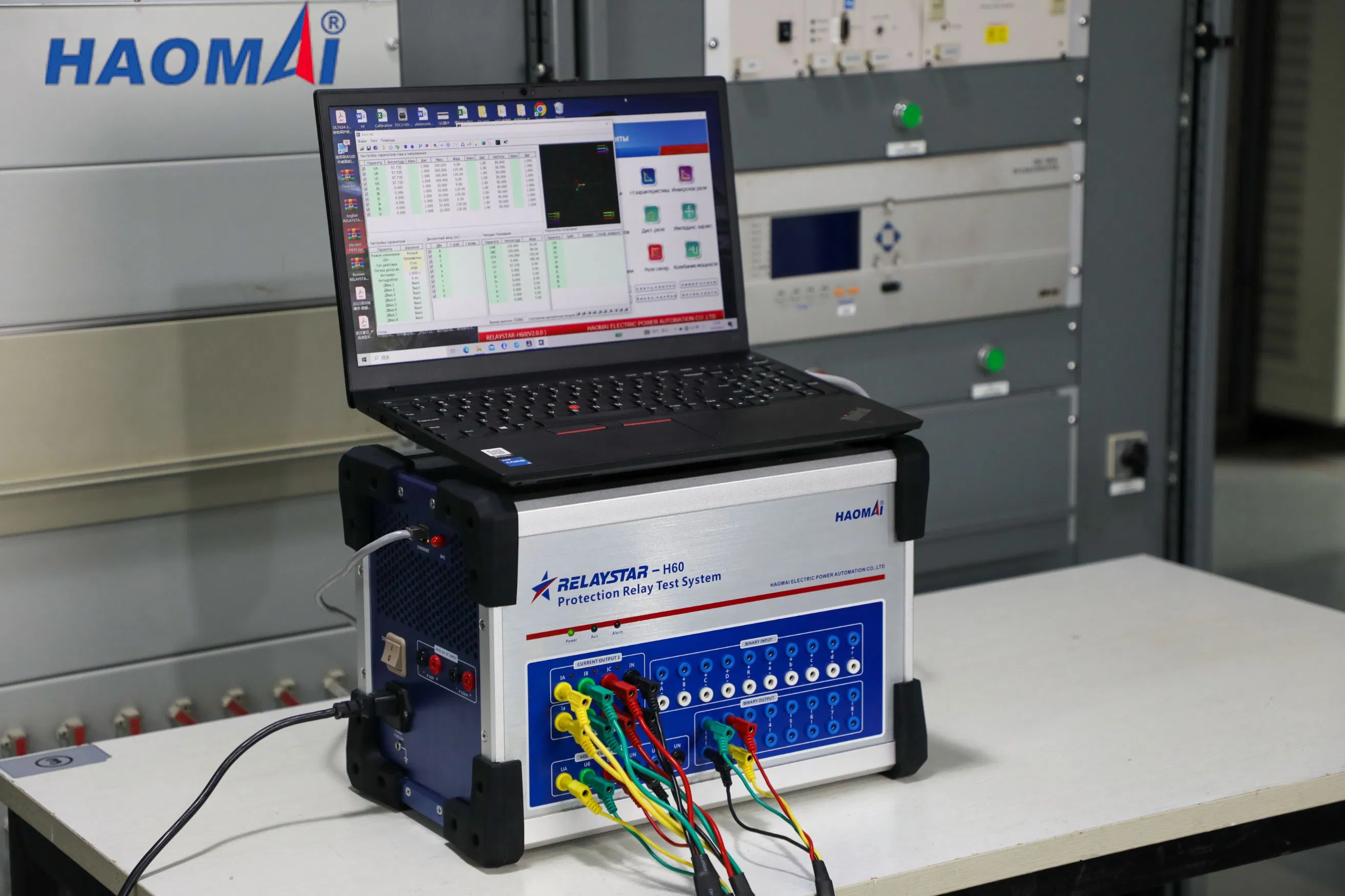 Unidade de Teste de Relé de Sistema de Potência Compacta 6-Phase