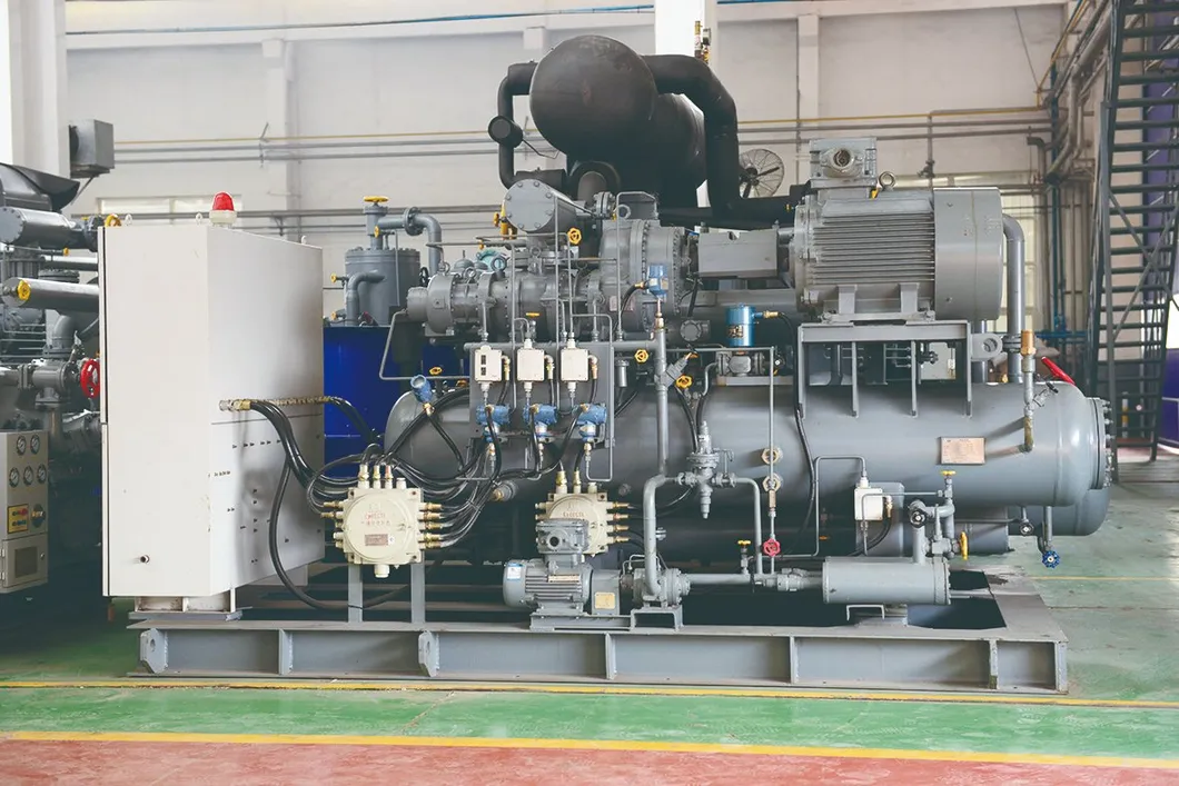 Unidades de condensação de compressor de parafuso para sala de armazenamento a frio congelado