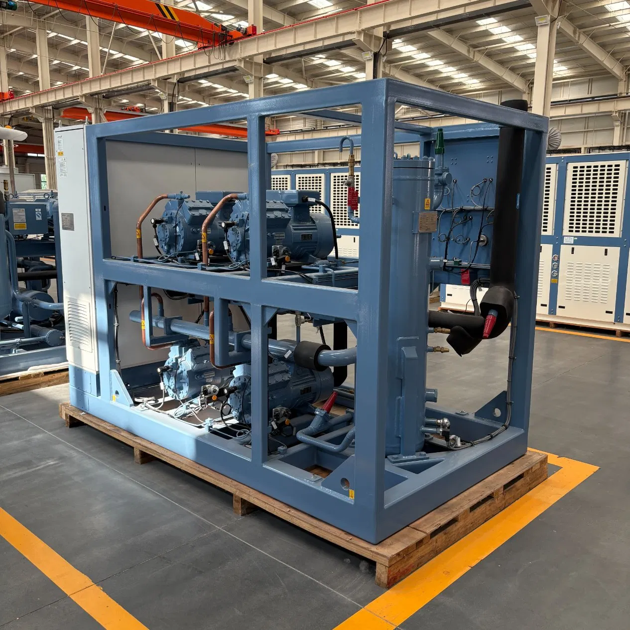 Unidade de Refrigeração de Compressor de Parafuso Paralelo OEM Confiável para Armazenamento a Frio
