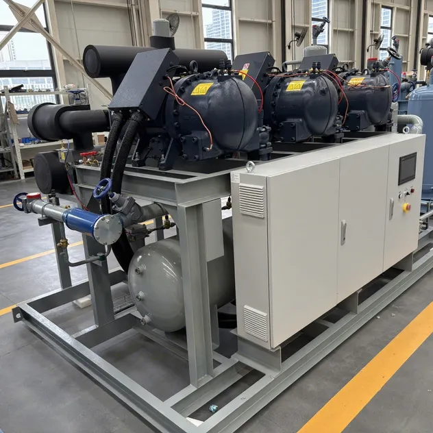 Unidade de Refrigeração de Compressor de Parafuso Paralelo OEM Confiável para Armazenamento a Frio