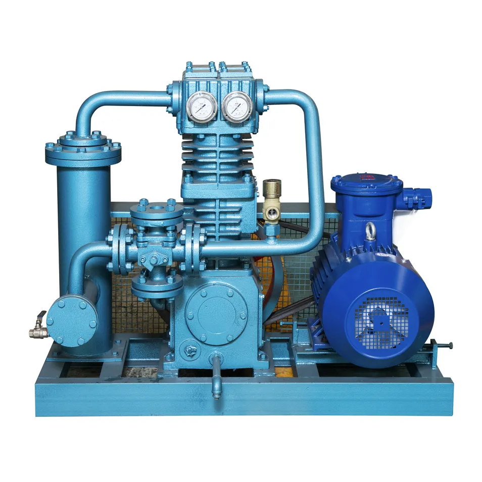 Skid Mounted High Efficiency Biogas Reciprocating Compressor Unit