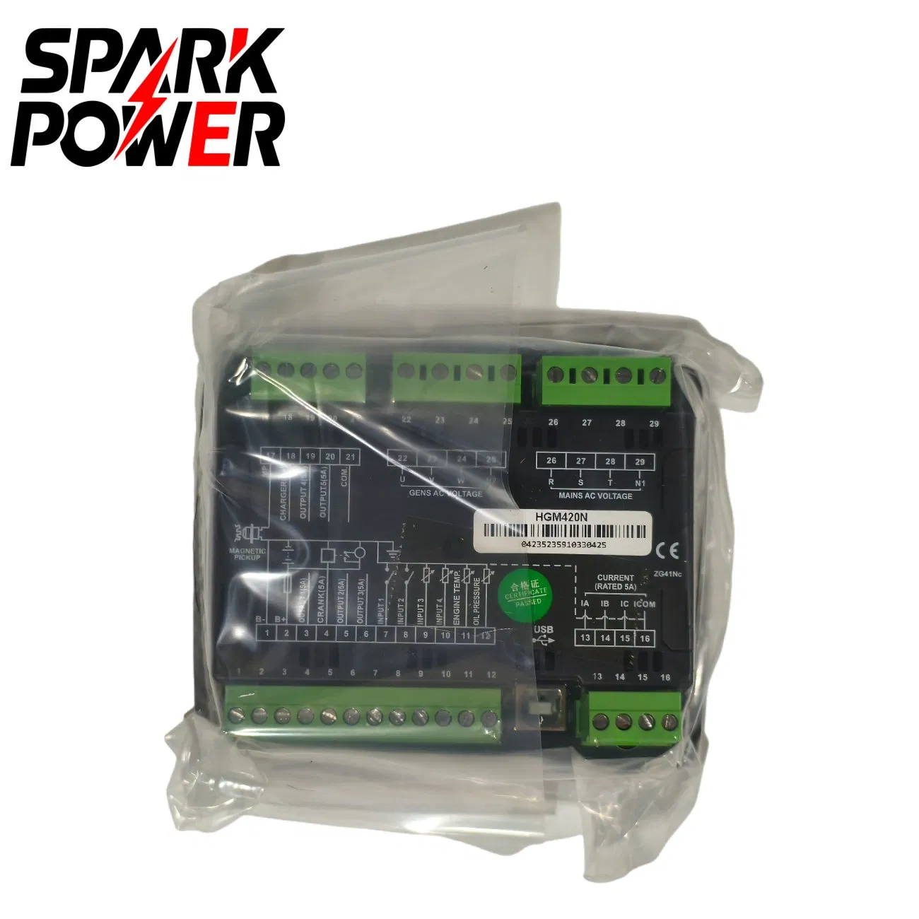 Hgm420n Controlador de Início de Falha de Mains ATS para Gerador de Backup Silencioso e de Quadro Aberto