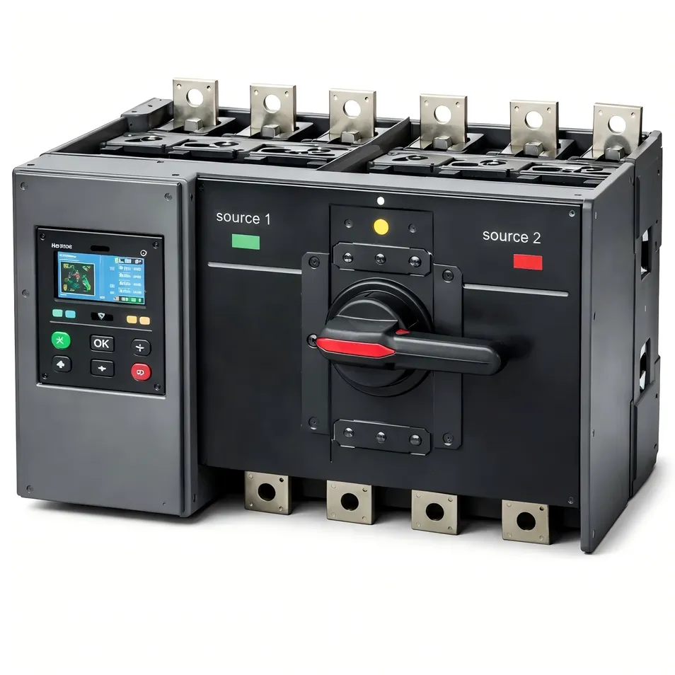 400V 125A Painel de Transferência Automática ATS Painel de Controle Elétrico para Sistemas de Backup de Gerador