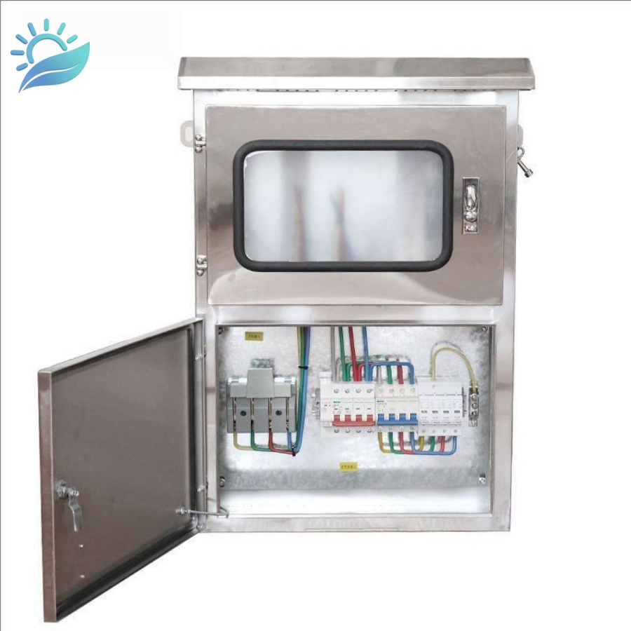 IP65 Caixa de Distribuição de Energia à Prova d'Água em Aço Inoxidável para Painéis Solares