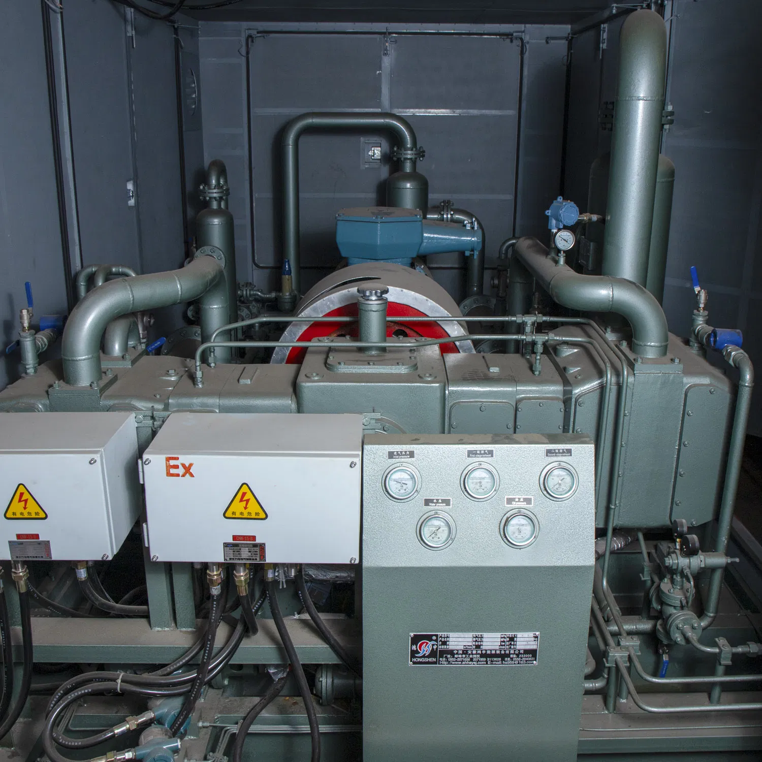 Skid Mounted High Efficiency Biogas Reciprocating Compressor Unit