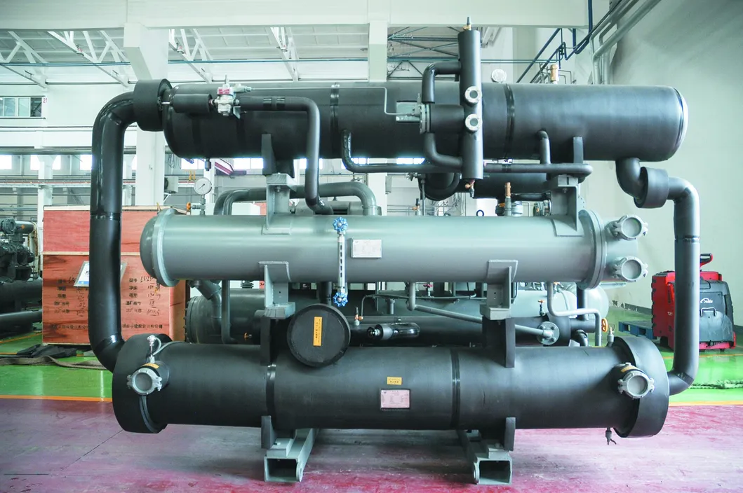 Unidades de condensação de compressor de parafuso para sala de armazenamento a frio congelado