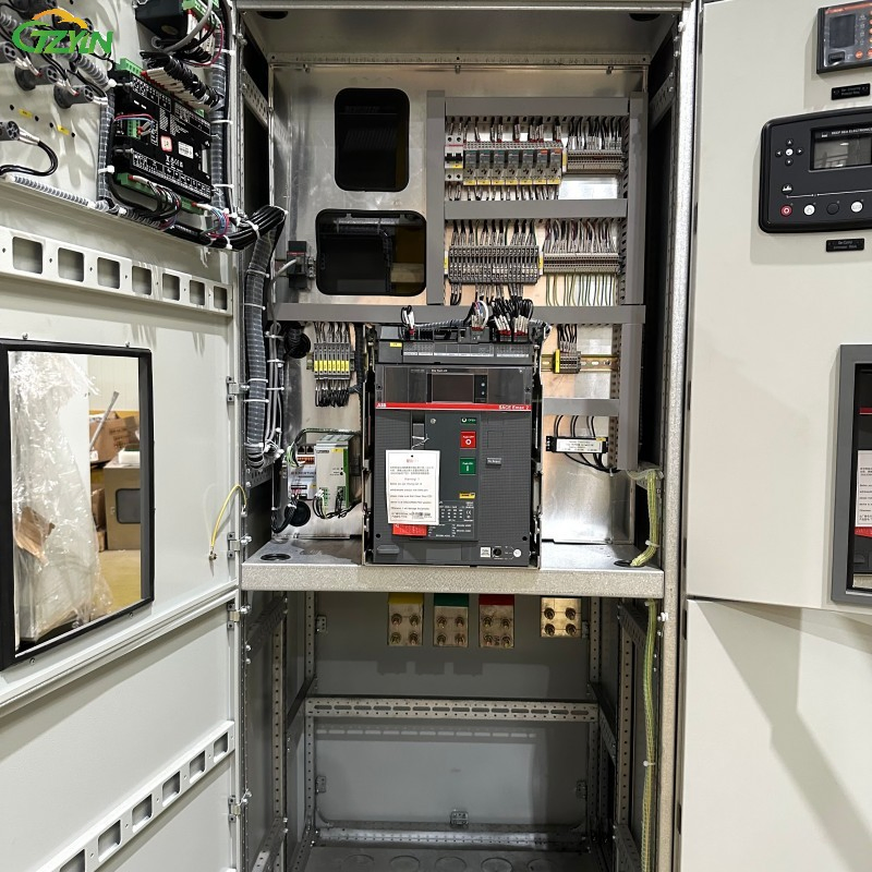 Conjunto Completo de Painel Elétrico Modular Integrado em Aço para Geradores de Backup