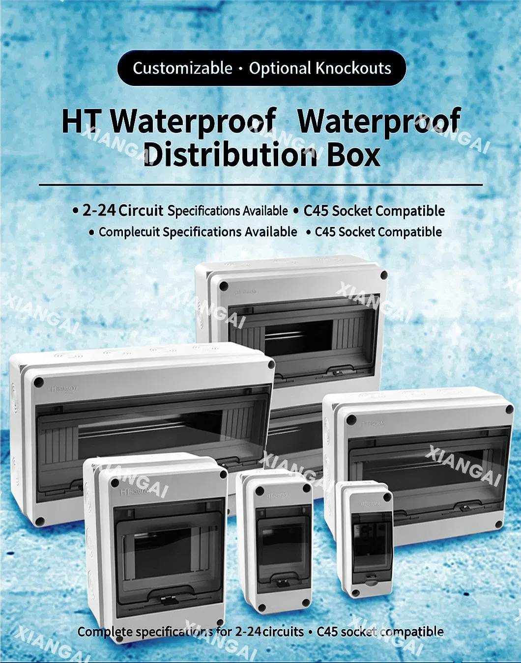 Quadro de Distribuição Elétrica de Alta Qualidade Hc-Ht 8way