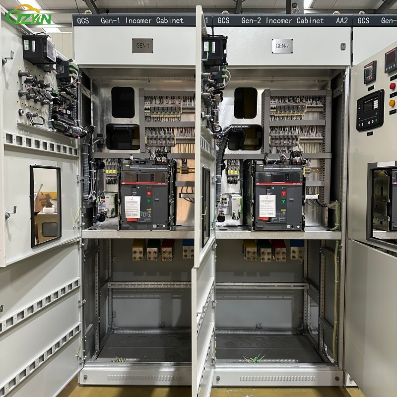 Conjunto Completo de Painel Elétrico Modular Integrado em Aço para Geradores de Backup