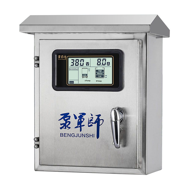 Caixa de Controle de Bomba Aumentadora de Aço Inoxidável com Display LCD, Controle de Bomba Centrífuga