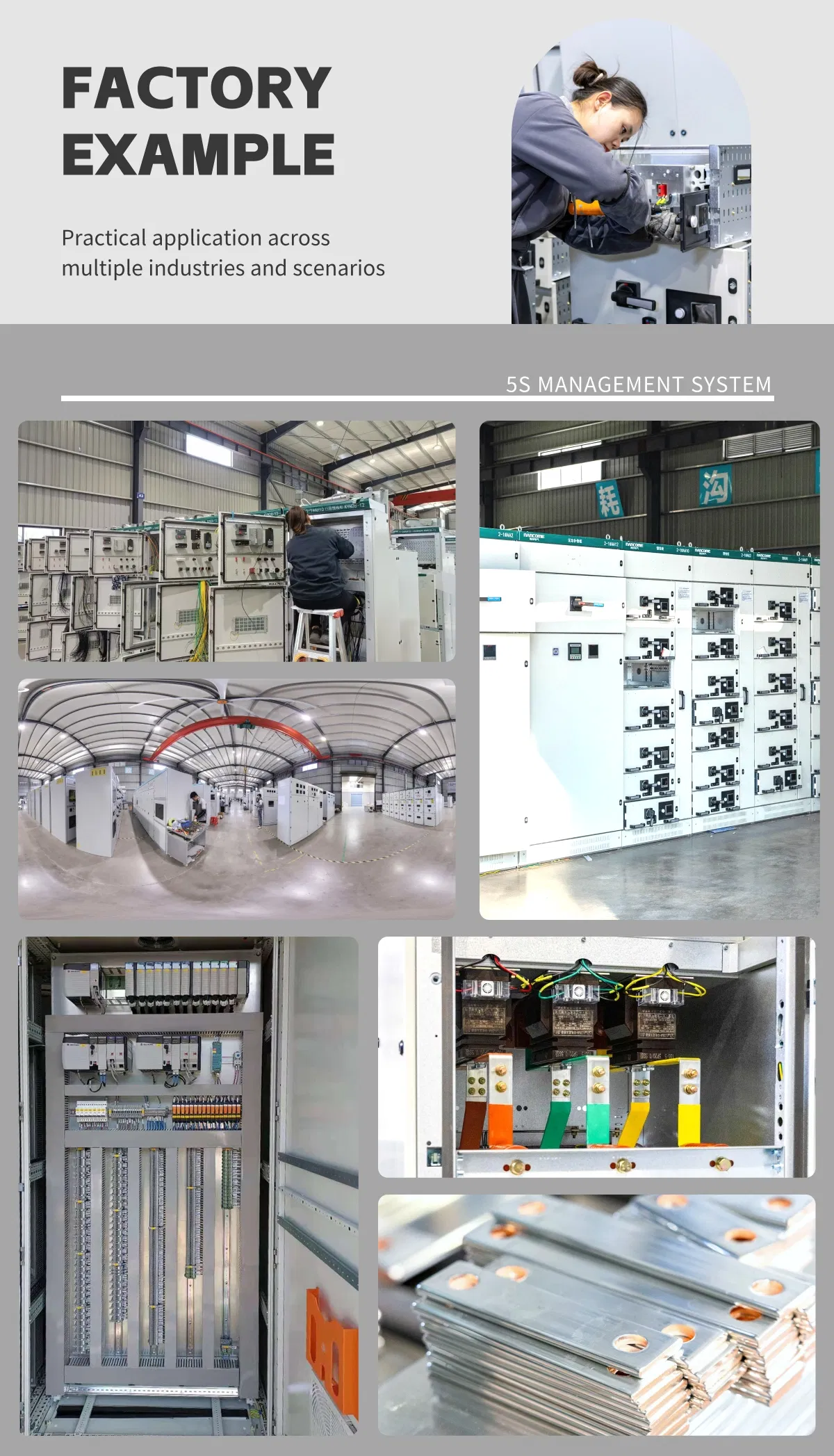 Painel de Distribuição Elétrica de Baixa Tensão para Sistema de Energia Industrial