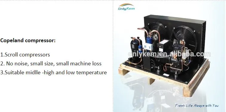 Unidade de Refrigeração Montada no Telhado com Condensador de Descarga Superior Refrigerado a Água