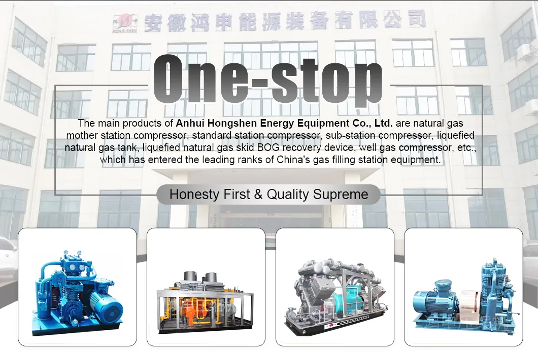 Skid Mounted High Efficiency Biogas Reciprocating Compressor Unit