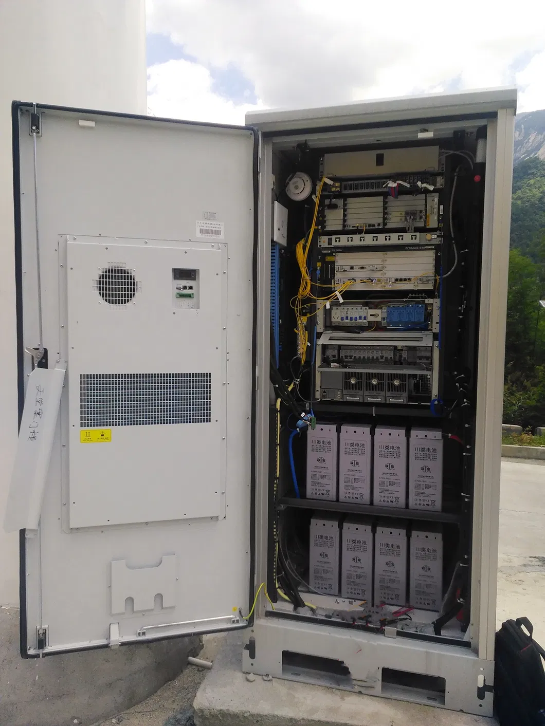 Unidade de Ar Condicionado do Tipo Gabinete Enclosure Elétrico de Ar Condicionado 48VDC Alimentado