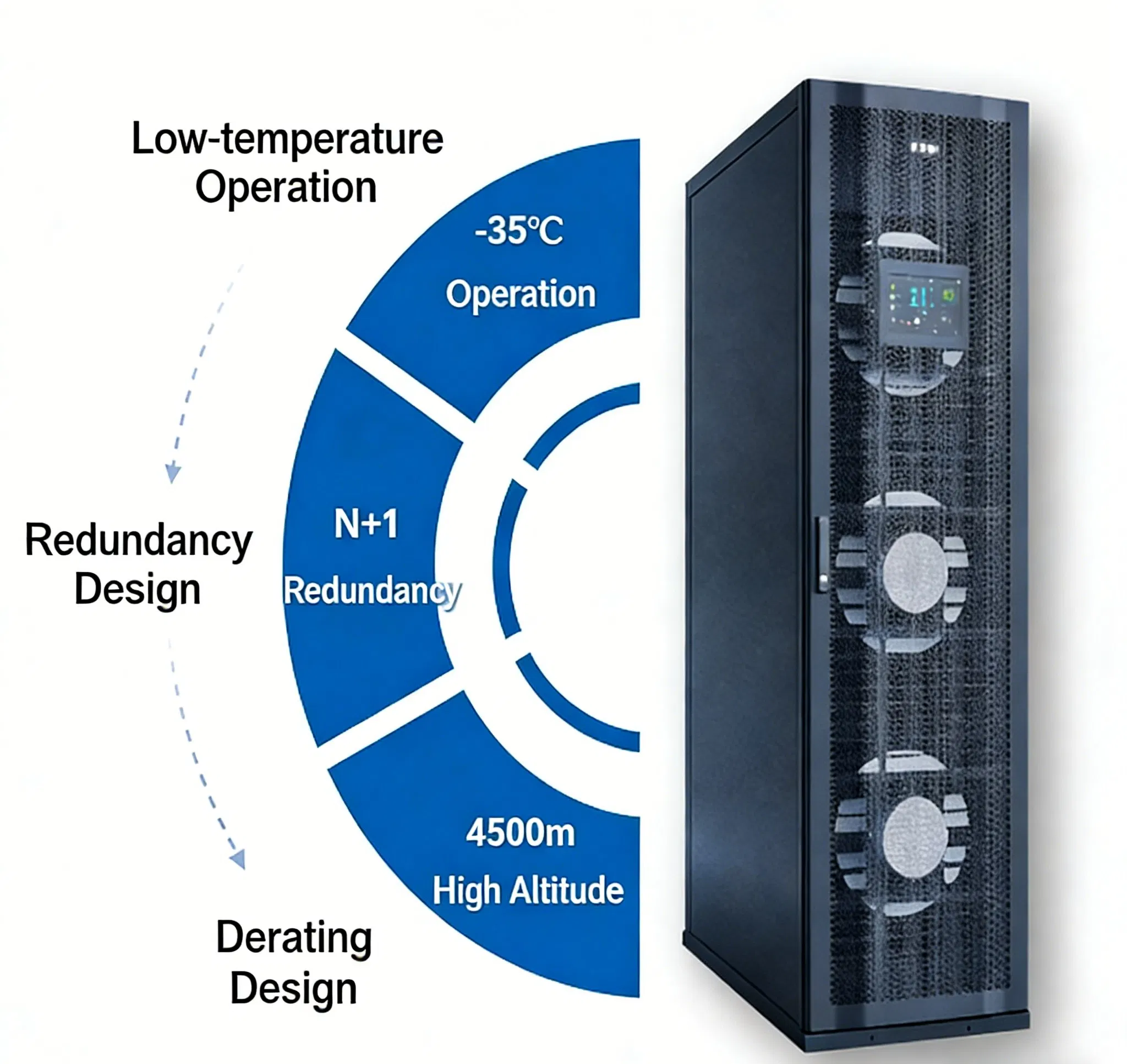 Centro de Dados Micro Eaton com Fonte de Alimentação Ininterrupta, Refrigeração, Distribuição para Sala de Computadores