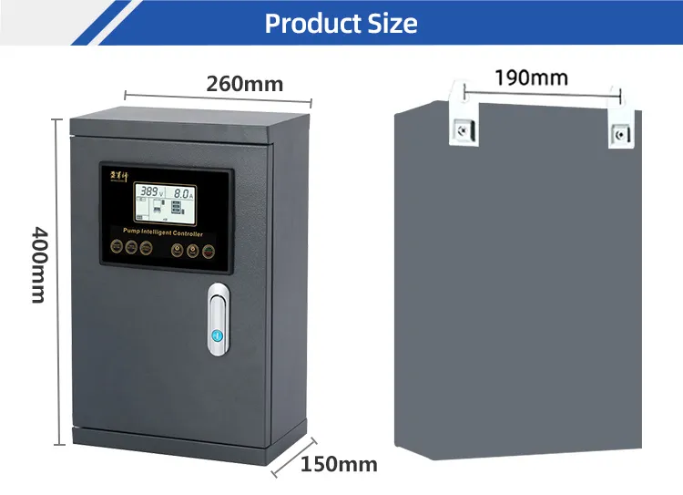 AC380V-415V/4kw Painel de Controle da Bomba de Pressão Elétrica Industrial