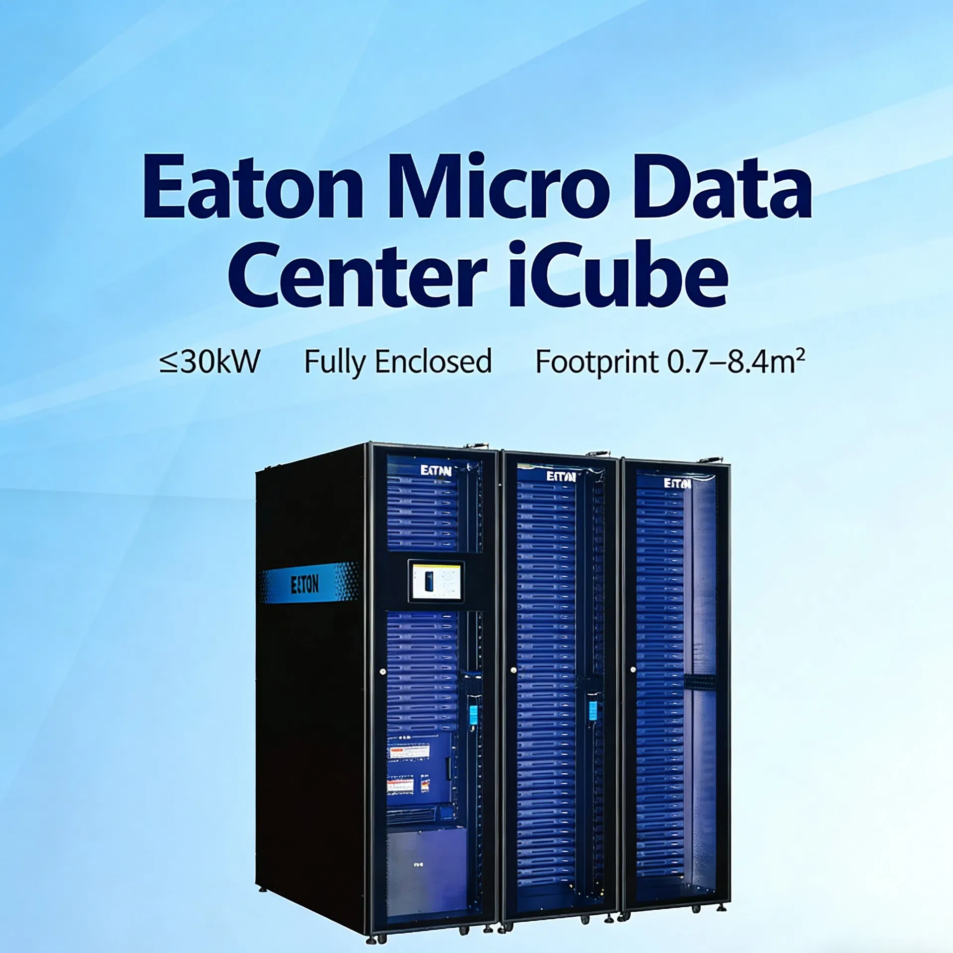 Centro de Dados Micro Eaton com Fonte de Alimentação Ininterrupta, Refrigeração, Distribuição para Sala de Computadores