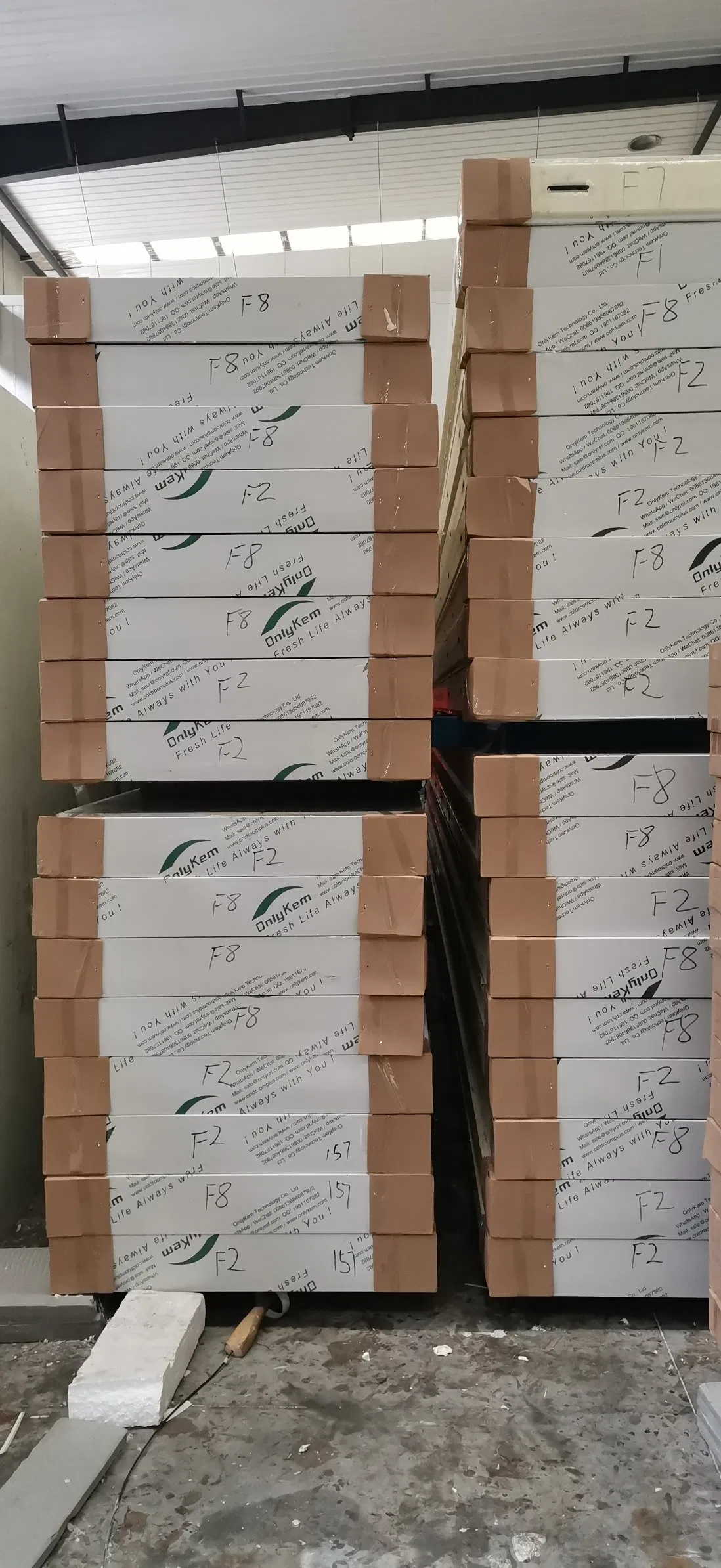 ONLYKEM B1 Painel PIR à prova de fogo NSF para armazenamento a frio de batatas e cebolas
