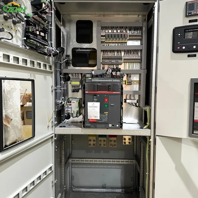 Conjunto Completo de Painel Elétrico Modular Integrado em Aço para Geradores de Backup