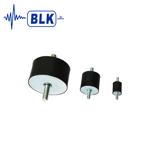 Cylindrical and industrial rubber vibration isolator mounts