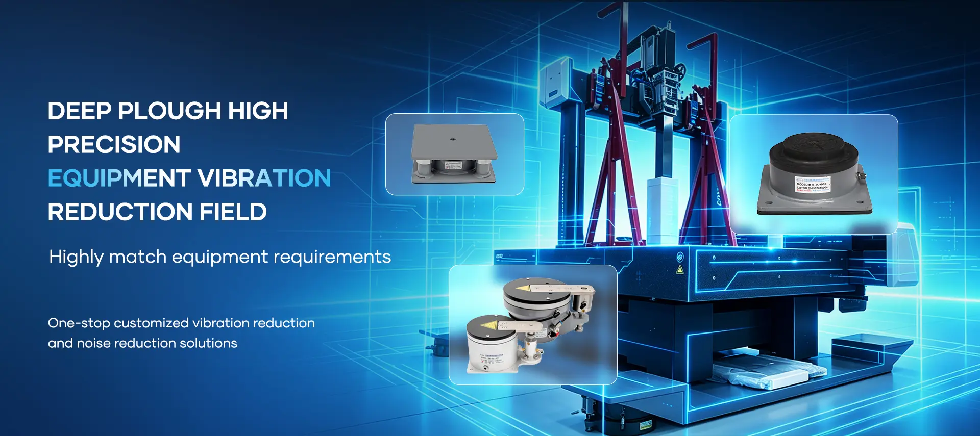 Bellking vibration reduction equipment for HVAC and power systems