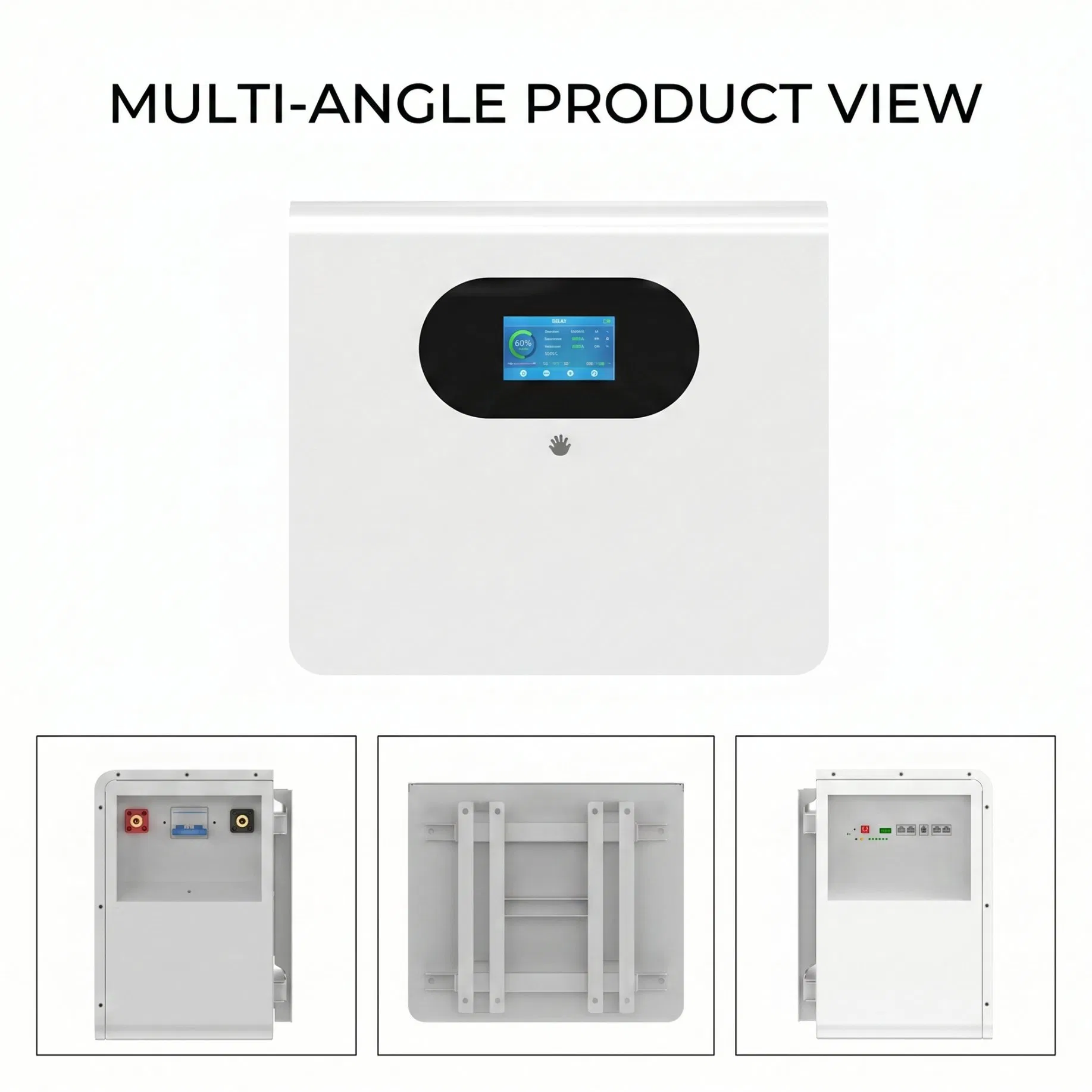 بطارية مثبتة على الحائط 25.6V 200ah 5.12kwh LiFePO4 لتخزين الطاقة الشمسية المنزلية خارج الشبكة مع نظام منفصل وواجهة اتصال