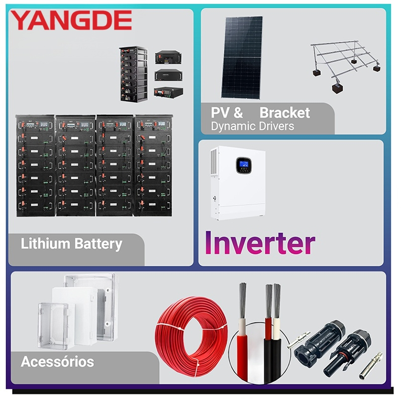 48V 200ah 100kwh LiFePO4 نظام تخزين الطاقة من بطارية ليثيوم الشمسية