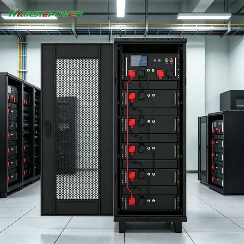 حزمة بطارية ليثيوم مثبتة على الرف موثوقة 25.6V 100ah لتخزين الطاقة