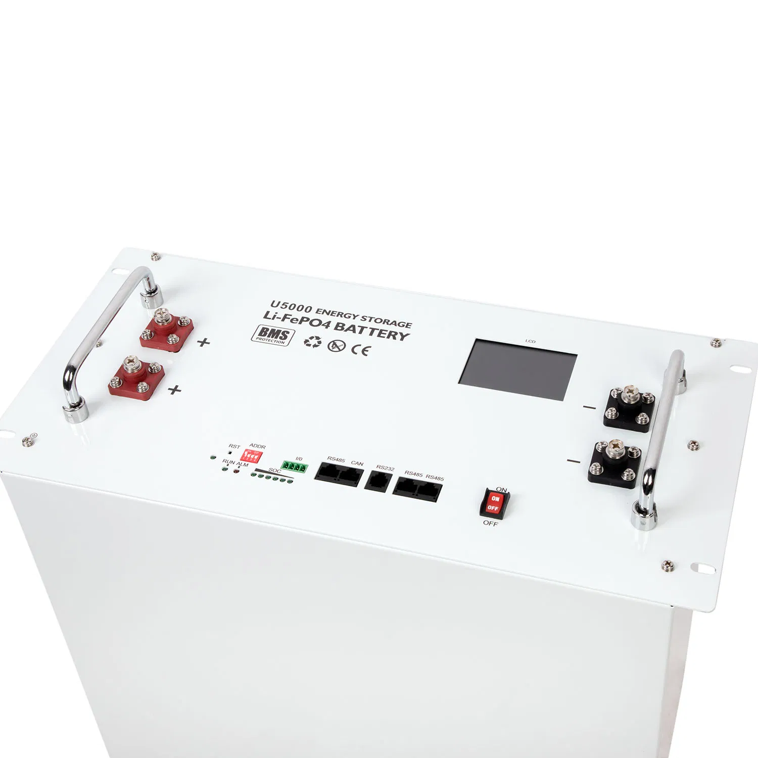 محطة الطاقة الشمسية المنزلية نظام تخزين الطاقة المتجددة المثبت على الرف 48V 50ah 2.4kwh حزمة البطارية