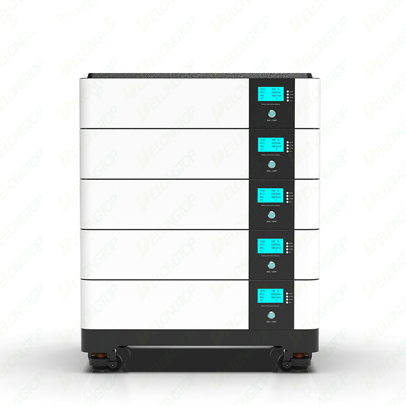 OEM/ODM 10kwh 20kwh LiFePO4 بطارية 51.2V 200ah مصدر الطاقة جدار الطاقة منخفض الجهد حزمة بطارية ليثيوم مكدسة لنظام تخزين الطاقة المنزلية