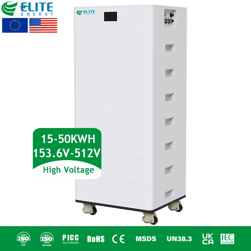 15kwh 20kwh 30kwh 40kwh 50kwh نظام تخزين الطاقة عالي الجهد القابل للتكديس LiFePO4 بطارية