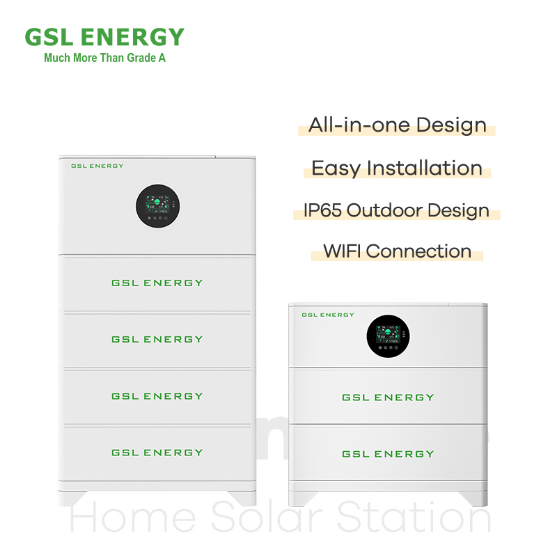 نظام تخزين الطاقة المنزلي من جيسل للطاقة، بطارية عاكس شامل 20.48kwh 51.2V 10.24kwh مثبت على الأرض LiFePO4