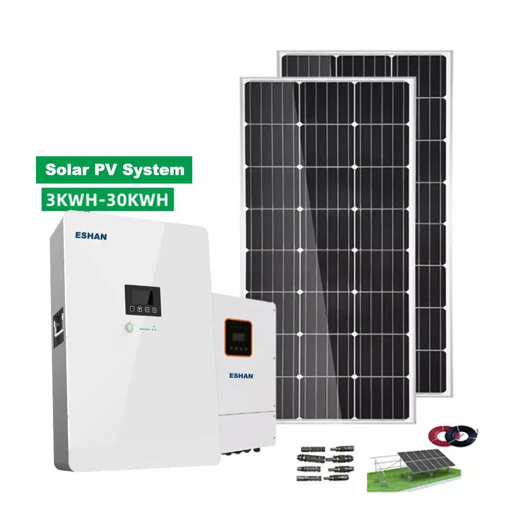 نظام تخزين الطاقة الشمسية المثبت على الحائط القابل للتخصيص 48V 6kw العاكس الهجين خارج الشبكة مع 100ah LiFePO4 البطارية