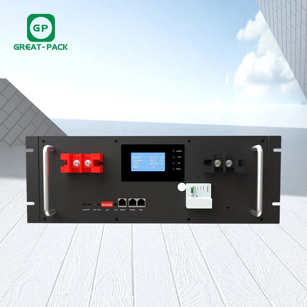 تخزين الطاقة المتجددة 48V 5kwh رف منزلي LiFePO4 بطارية