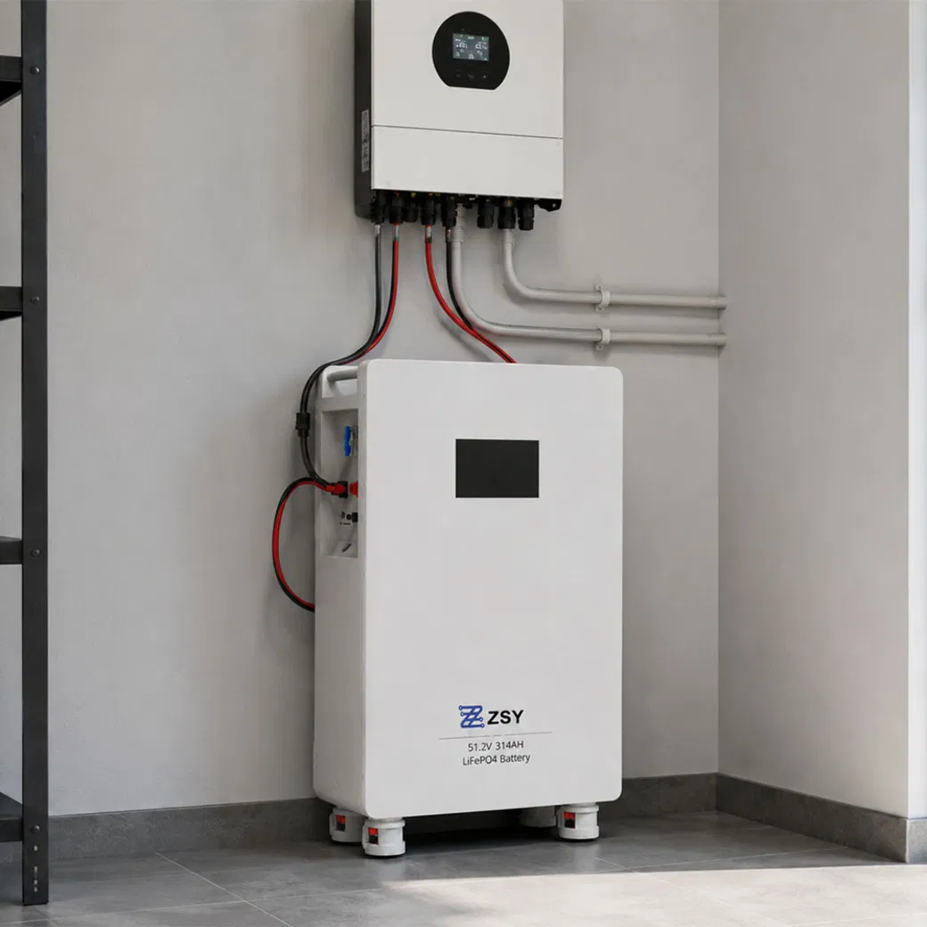 بطارية ليثيوم قابلة للتحريك 51.2V 314ah للطاقة الاحتياطية المنزلية في حالات الطوارئ