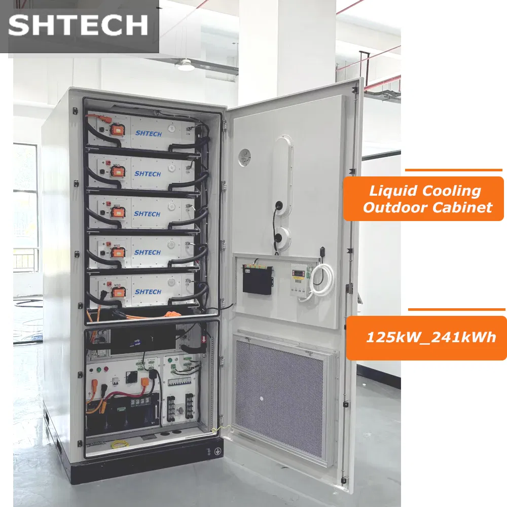 جميع في واحد 20FT 40FT نظام تخزين الطاقة الشمسية ببطارية 241kwh 261kwh خزانة مبردة سائلة LiFePO4 للطاقة الشمسية التجارية