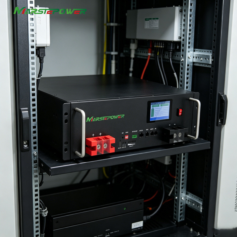 حزمة بطارية ليثيوم مثبتة على الرف موثوقة 25.6V 100ah لتخزين الطاقة