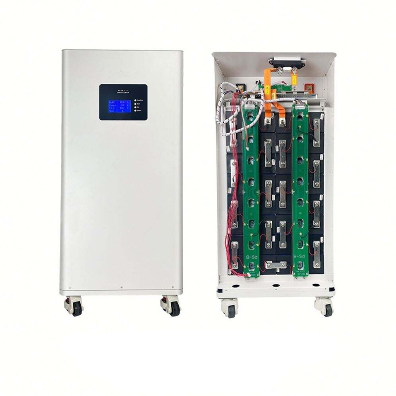 15kwh بطارية ليثيوم شمسية LiFePO4 51.2V مجموعة صندوق البطارية العمودية لنظام تخزين الطاقة المنزلية