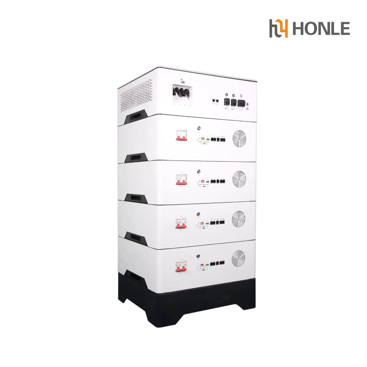 بطارية ليثيوم الشمسية هونلي LiFePO4 بطارية مكدسة 51.2V 20kwh 15kwh 10kwh بطارية تخزين الطاقة الشمسية ليثيوم مع عاكس هجين