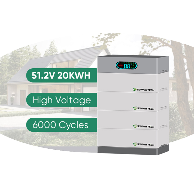 بطاريات سونواي القابلة للتكديس ليثيوم عالية الجهد 10kwh 20kwh LiFePO4 بطارية تخزين الطاقة الشمسية