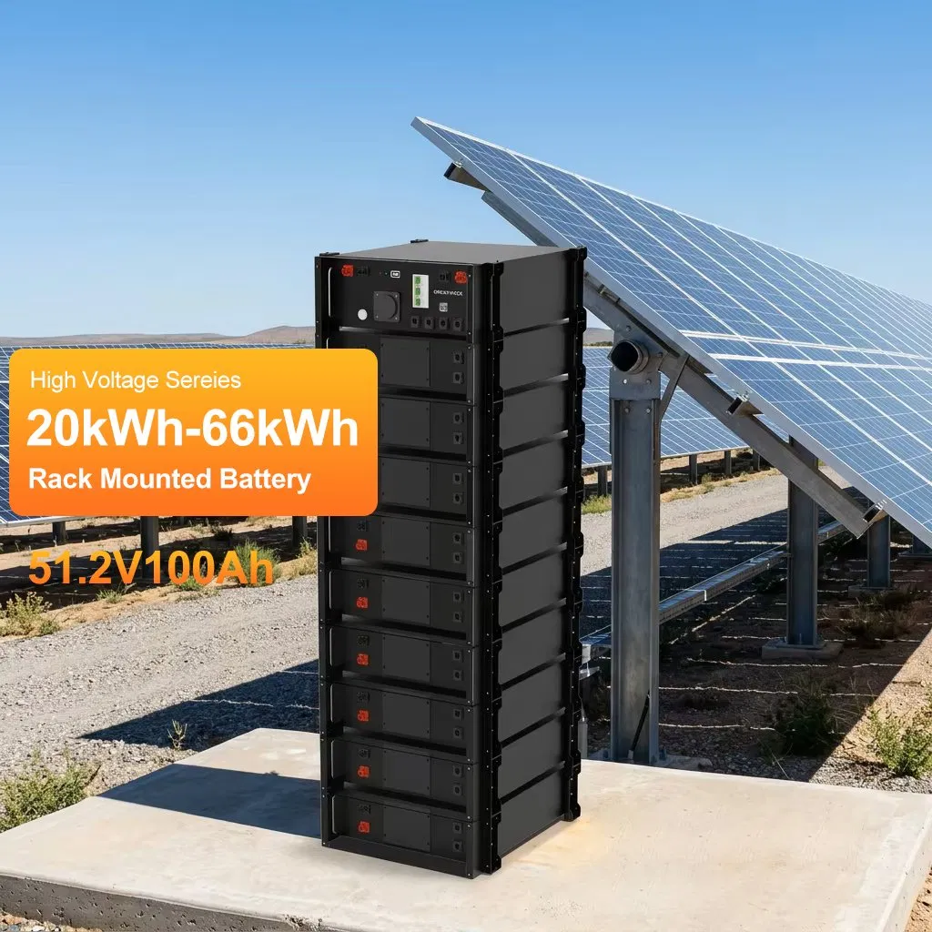 20-66kwh نظام البطارية عالية الجهد 51.2V 100ah مثبت على الرف LiFePO4 بطارية لتخزين الطاقة التجارية والسكنية