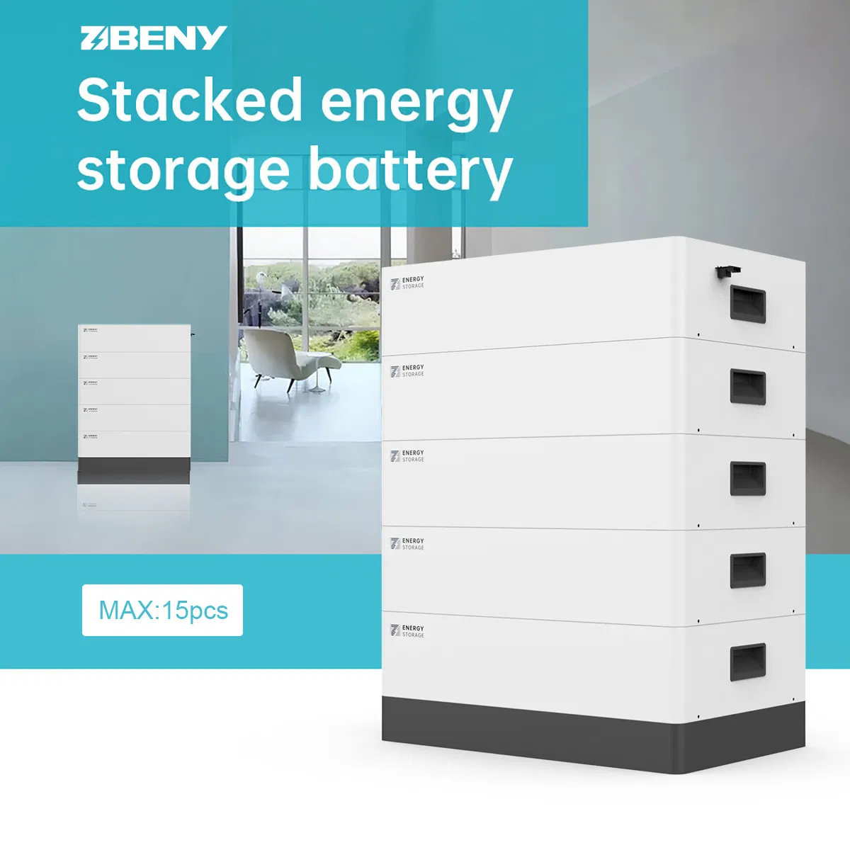 تركيب سهل لتخزين الطاقة المنزلية LiFePO4 بطارية ليثيوم 51.2V 48V 50ah 2.5kwh بطارية قابلة للتكديس جهد منخفض