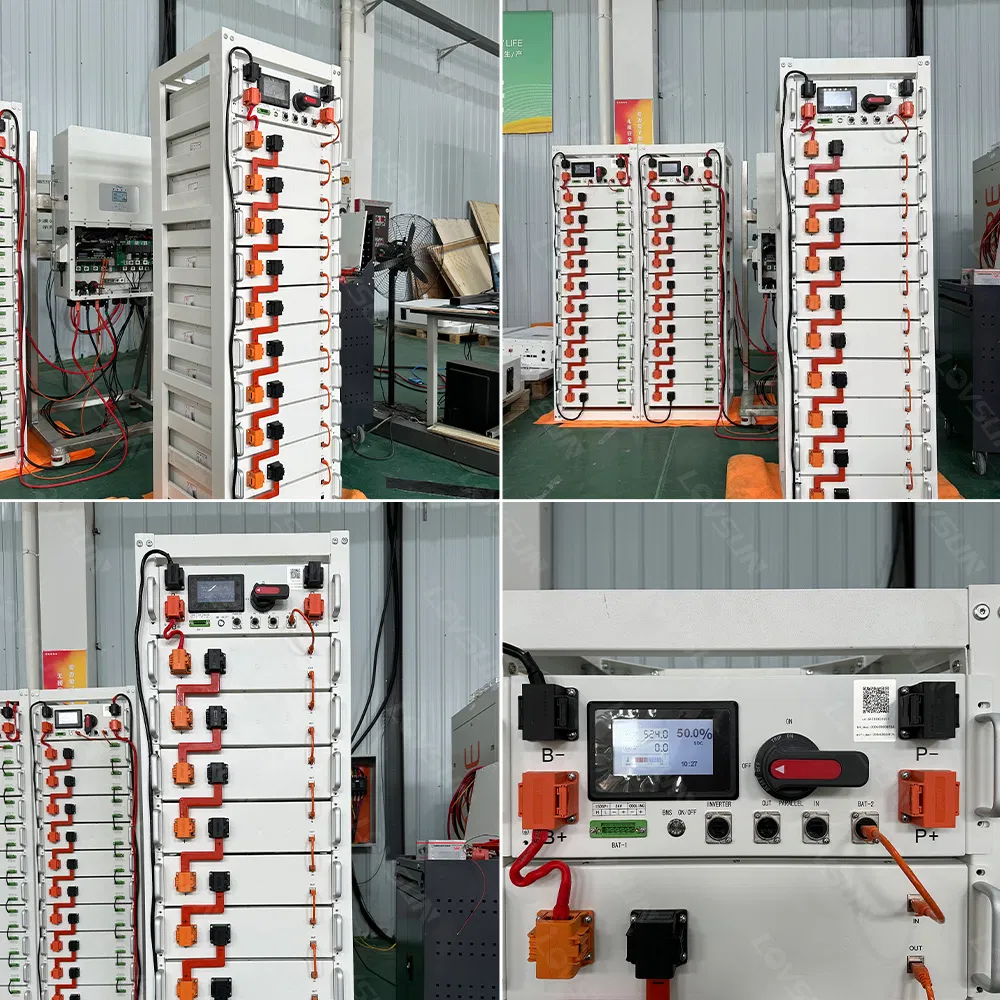 نظام الطاقة الشمسية الهجين 10kw 20kw 30kw تخزين الطاقة المنزلية مع LiFePO4 البطارية