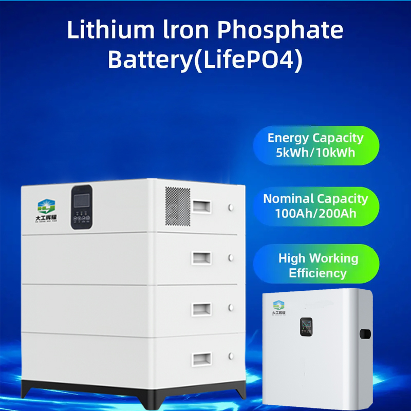بطارية طاقة مثبتة على الحائط 10kwh بطارية تخزين الطاقة LiFePO4 نظام طاقة الطاقة الشمسية بطارية الطاقة