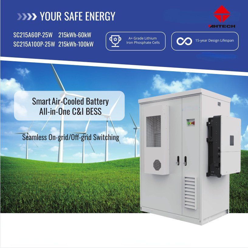 خزانة خارجية لتخزين بطارية بيس 50kw 80kw 200kwh 261kwh 1mwh نظام تخزين الطاقة الشمسية بالبطارية الليثيوم