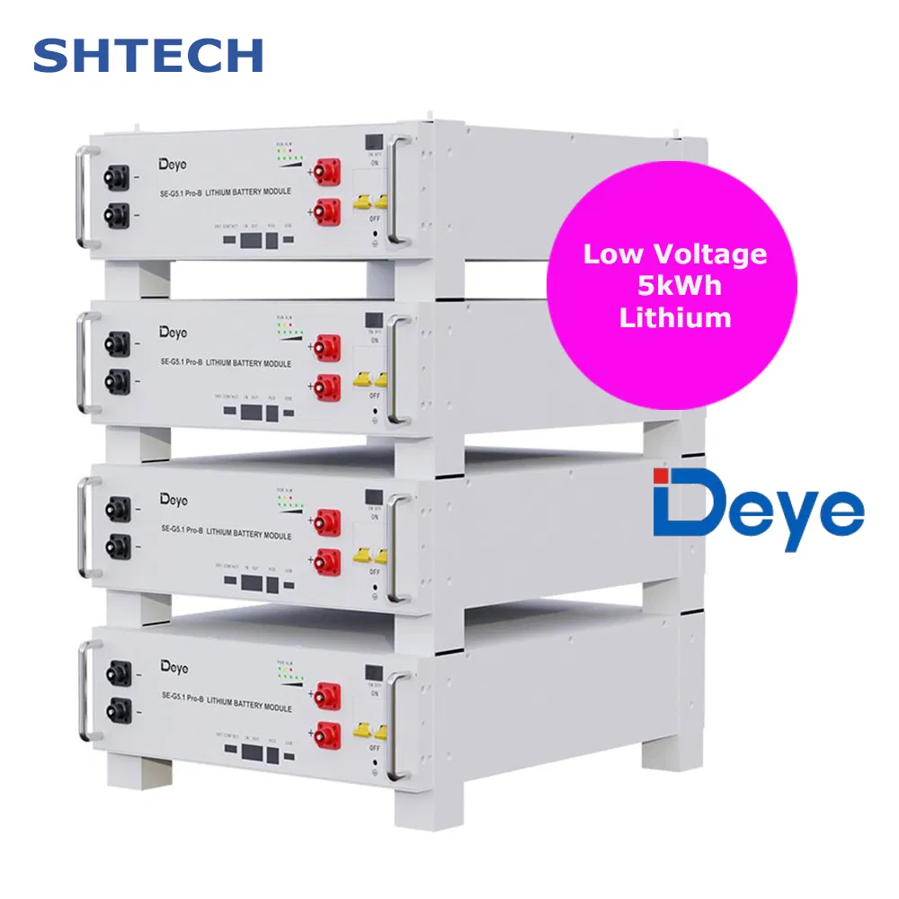 Deye Low Voltage 5kwh 10kwh 16kwh LiFePO4 Lithium Ion Battery Pack in Solar Panel Home Energy Storage