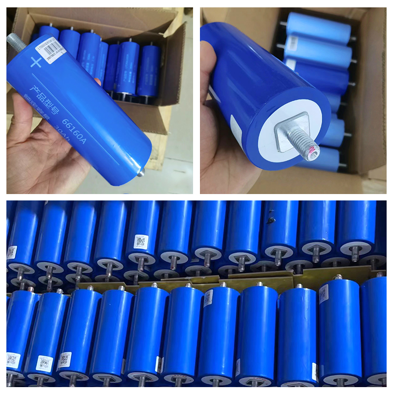 2.3V 30ah 66160 أسطواني LiFePO4 بطارية تخزين طاقة شمسية ليثيوم أيون مع 6000 دورات لتخزين المنازل والصناعي