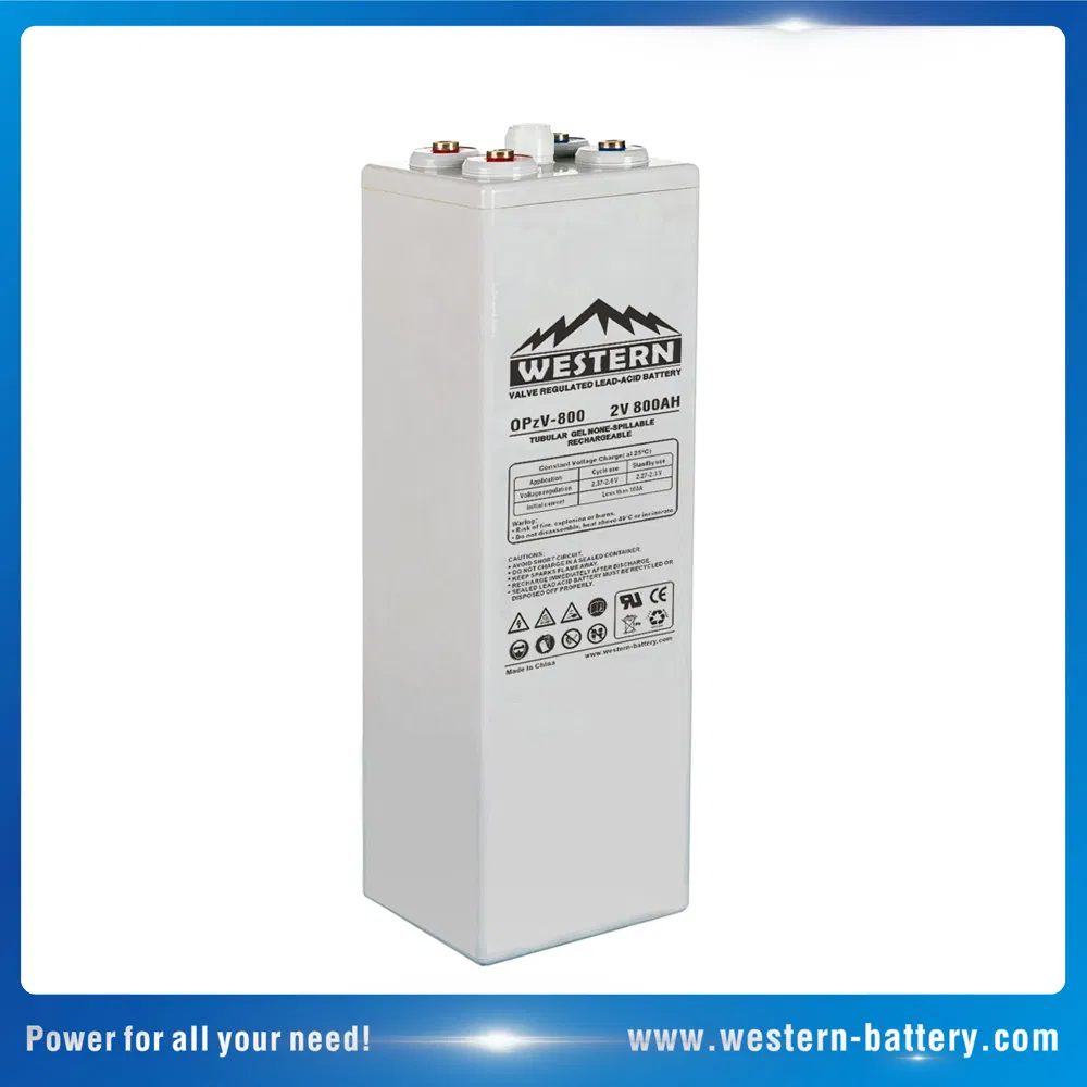 2V-Opzv-Tubular بطاريات احتياطية عميقة الدورة من نوع جل/SLA/VRLA للصناعات، بديل لبطارية أوبز 250ah-3000ah